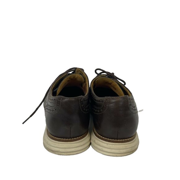 Cole Haan Original Grand Oxford Shoes Men Size 9.5 Brown Leather Wingtip - Picture 4 of 7